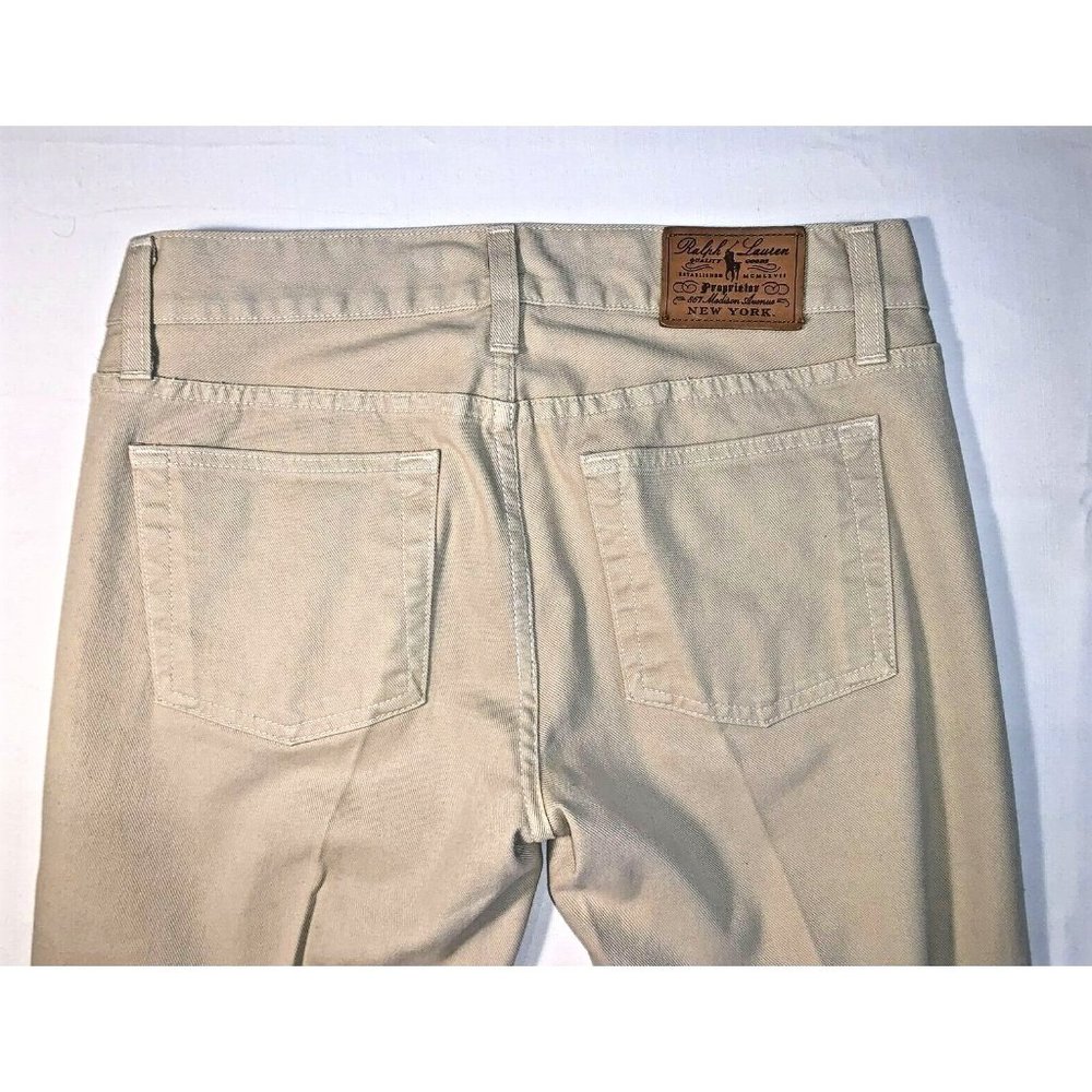 Ralph Lauren ~ 380 Proprietor Comfortable Light Camel Cotton Jeans ~Sz 27 ~ YaY!